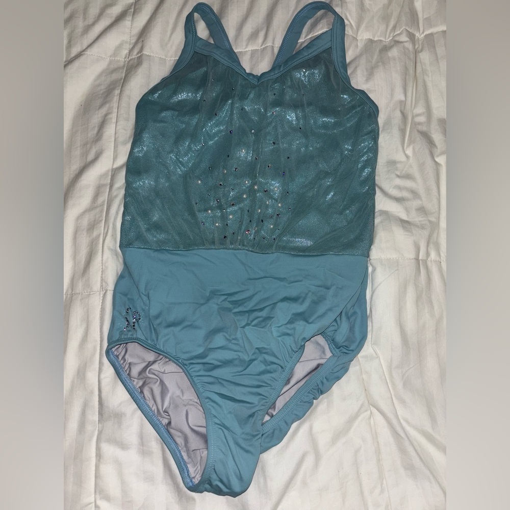Kids Blue Gymnastics Leotard